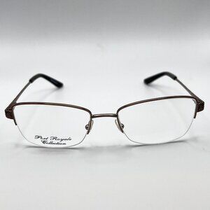 Port Royale Collection Myra C1 Half Rim Eyeglass Frames Raisin Gold 52-18-135